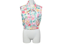 Load image into Gallery viewer, CHANEL シャネル ベスト フラワー 花柄 ココマーク ピンク マルチカラー ポリエステル サイズ36 4252W215 P04252 美品 中古 56117