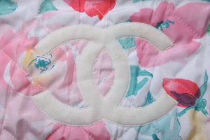 CHANEL シャネル ベスト フラワー 花柄 ココマーク ピンク マルチカラー ポリエステル サイズ36 4252W215 P04252 美品 中古 56117