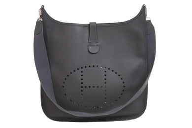 希少モデル HERMES エルメス ショルダーバッグ エブリン 2 TGM ヴォーエプソン エタン □K刻印 良品 中古 56119