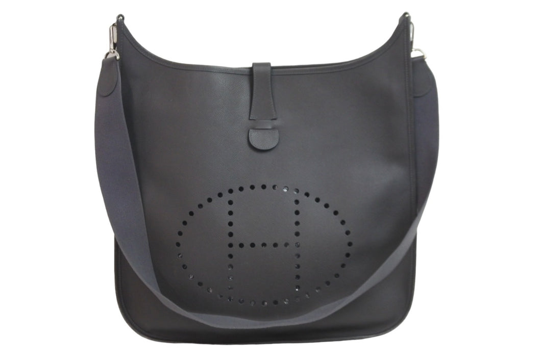 希少モデル HERMES エルメス ショルダーバッグ エブリン 2 TGM ヴォーエプソン エタン □K刻印 良品 中古 56119