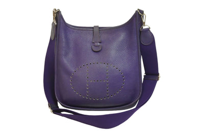 HERMES エルメス ショルダーバッグ エブリン 3 PM □N刻印 トリヨンクレマンス パープル系 良品 中古 56140