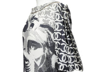Load image into Gallery viewer, CHANEL シャネル 半袖Ｔシャツ チュニック ライオン ホワイト ブラック コットン シルク 36 P37343V27082 美品 中古 56183