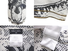 Load image into Gallery viewer, CHANEL シャネル 半袖Ｔシャツ チュニック ライオン ホワイト ブラック コットン シルク 36 P37343V27082 美品 中古 56183