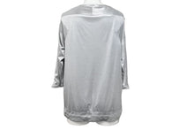 Load image into Gallery viewer, CHANEL シャネル 七分丈長袖Ｔシャツ ココマーク ドローコード P43485K04412 メタリックシルバー サイズ34 美品 中古 56184