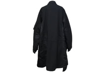 画像をギャラリービューアに読み込む, Sacai サカイ コート 21AW ミリタリー ブラック コットン ナイロン サイズ2 SCM-035 シルバー金具 中古 56223 