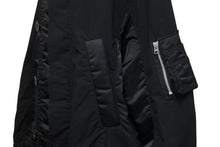 画像をギャラリービューアに読み込む, Sacai サカイ コート 21AW ミリタリー ブラック コットン ナイロン サイズ2 SCM-035 シルバー金具 中古 56223 