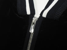 Load image into Gallery viewer, 極美品 MIU MIU ミュウミュウ 22AW ベルベット ジップアップパーカー セットアップ ブラック サイズ42 中古 56225