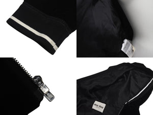 極美品 MIU MIU ミュウミュウ 22AW ベルベット ジップアップパーカー セットアップ ブラック サイズ42 中古 56225