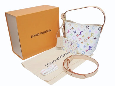 新品未使用 LOUIS VUITTON ルイヴィトン ハンドバッグ オールインBB 2025 M13089 モノグラム マルチカラー ホワイト 村上隆 ゴールド金具 中古 4b005
