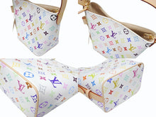 Load image into Gallery viewer, 新品未使用 LOUIS VUITTON ルイヴィトン ハンドバッグ オールインBB 2025 M13089 モノグラム マルチカラー ホワイト 村上隆 ゴールド金具 中古 4b005