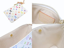 Load image into Gallery viewer, 新品未使用 LOUIS VUITTON ルイヴィトン ハンドバッグ オールインBB 2025 M13089 モノグラム マルチカラー ホワイト 村上隆 ゴールド金具 中古 4b005