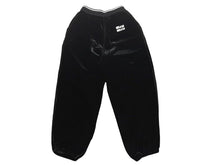 Load image into Gallery viewer, MIU MIU ミュウミュウ 22AW ベルベット ジャージーパンツ セットアップ ブラック サイズ40 美品 中古 56224