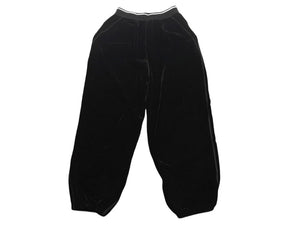 MIU MIU ミュウミュウ 22AW ベルベット ジャージーパンツ セットアップ ブラック サイズ40 美品 中古 56224