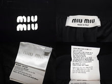 Load image into Gallery viewer, MIU MIU ミュウミュウ 22AW ベルベット ジャージーパンツ セットアップ ブラック サイズ40 美品 中古 56224