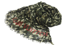 Load image into Gallery viewer, LOUIS VUITTON ルイヴィトン 村上隆 エトール スカーフ モノグラモフラージュ M74152 カシミヤ シルク 美品 中古 56270