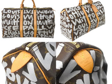 Load image into Gallery viewer, LOUIS VUITTON ルイヴィトン ボストンバッグ M92197 モノグラムグラフィティ キーポル50 ブラウン ゴールド金具 良品 中古 56297