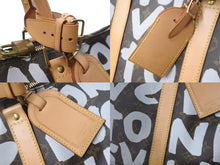 Load image into Gallery viewer, LOUIS VUITTON ルイヴィトン ボストンバッグ M92197 モノグラムグラフィティ キーポル50 ブラウン ゴールド金具 良品 中古 56297