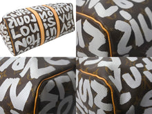 Load image into Gallery viewer, LOUIS VUITTON ルイヴィトン ボストンバッグ M92197 モノグラムグラフィティ キーポル50 ブラウン ゴールド金具 良品 中古 56297
