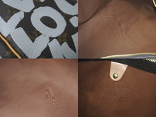 Load image into Gallery viewer, LOUIS VUITTON ルイヴィトン ボストンバッグ M92197 モノグラムグラフィティ キーポル50 ブラウン ゴールド金具 良品 中古 56297