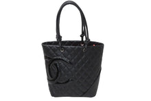 Load image into Gallery viewer, 極美品 CHANEL シャネル カンボンライン ミディアム トートバッグ トートバッグ ココマーク A25167 12番台 シルバー金具 中古 56306