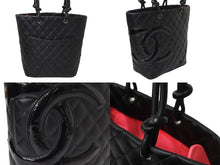 Load image into Gallery viewer, 極美品 CHANEL シャネル カンボンライン ミディアム トートバッグ トートバッグ ココマーク A25167 12番台 シルバー金具 中古 56306