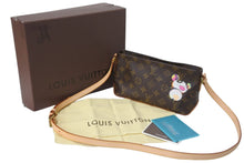 Load image into Gallery viewer, 新品同様 LOUIS VUITTON ルイヴィトン ショルダーバッグ トロター モノグラムパンダ 村上隆 ポシェット M51241 中古 56311