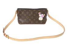 Load image into Gallery viewer, 新品同様 LOUIS VUITTON ルイヴィトン ショルダーバッグ トロター モノグラムパンダ 村上隆 ポシェット M51241 中古 56311