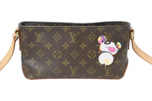Load image into Gallery viewer, 新品同様 LOUIS VUITTON ルイヴィトン ショルダーバッグ トロター モノグラムパンダ 村上隆 ポシェット M51241 中古 56311