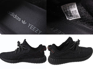 新品未使用 ADIDAS アディダス YEEZY Boost 350 イージーブースト350 スニーカー BB5350 サイズUS9 27cm パイレートブラック 中古 4b005634