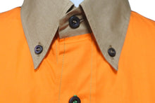 画像をギャラリービューアに読み込む, PRADA プラダ 長袖シャツ 20SS UCN276 S201 1WCK オレンジ グリーン ブラウン サイズXS 美品 中古 56348 
