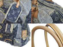 Load image into Gallery viewer, LOUIS VUITTON ルイヴィトン モノグラム デニム パッチワーク ボウリィ ショルダーバッグ M95377 グレー 良品 中古 56352