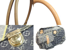Load image into Gallery viewer, LOUIS VUITTON ルイヴィトン モノグラム デニム パッチワーク ボウリィ ショルダーバッグ M95377 グレー 良品 中古 56352