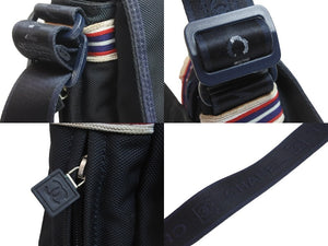 CHANEL シャネル ショルダーバッグ 斜め掛け ココマーク スポーツライン 10番台 2006年 ナイロン ネイビー 良品 中古 56353