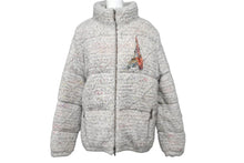 Load image into Gallery viewer, 極美品 CHANEL シャネル ウールダウンジャケット ビジュー ラインストーン P57089K07458 グレー マルチ サイズ36 中古 56415