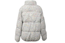 Load image into Gallery viewer, 極美品 CHANEL シャネル ウールダウンジャケット ビジュー ラインストーン P57089K07458 グレー マルチ サイズ36 中古 56415
