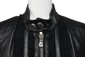 DOLCE&GABBANA ドルチェアンドガッバーナ ジャケット レザージャケット ブラック G5575 美品 中古 56428