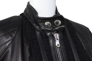 DOLCE&GABBANA ドルチェアンドガッバーナ ジャケット レザージャケット ブラック G5575 美品 中古 56428