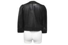 Load image into Gallery viewer, 極美品 DOLCE&amp;GABBANA ドルチェアンドガッバーナ レース レザー ジャケット ラムスキン 水玉 ドット サイズ36 中古 56431