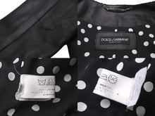 Load image into Gallery viewer, 極美品 DOLCE&amp;GABBANA ドルチェアンドガッバーナ レース レザー ジャケット ラムスキン 水玉 ドット サイズ36 中古 56431