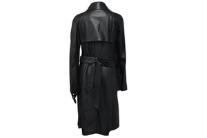 DOLCE&GABBANA ドルチェアンドガッバーナ コート ロングコート レザージャケット ブラック 美品 中古 56437