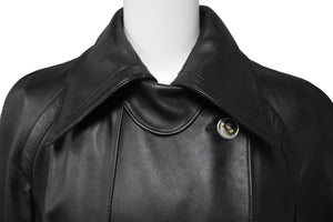 DOLCE&GABBANA ドルチェアンドガッバーナ コート ロングコート レザージャケット ブラック 美品 中古 56437
