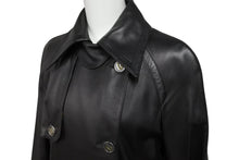 Load image into Gallery viewer, DOLCE&amp;GABBANA ドルチェアンドガッバーナ コート ロングコート レザージャケット ブラック 美品 中古 56437