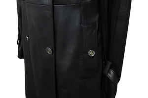 DOLCE&GABBANA ドルチェアンドガッバーナ コート ロングコート レザージャケット ブラック 美品 中古 56437