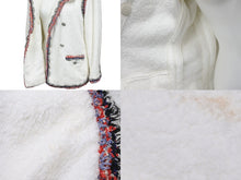 Load image into Gallery viewer, CHANEL シャネル ジャケット パイル地 P42674V29643 ココマーク ホワイト レッド ネイビー サイズ36 美品 中古 56440