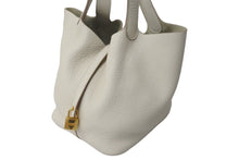 Load image into Gallery viewer, 極美品 HERMES エルメス ピコタンロックMM ハンドバッグ C刻印 トリヨンクレマンス ベトン グレー 中古 56471