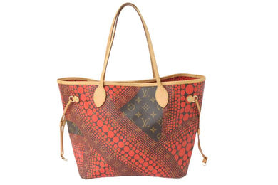 LOUIS VUITTON ルイヴィトン トートバッグ M40686 ネヴァーフルMM 草間彌生 2012 レッド ゴールド金具 美品 中古 56489