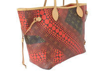 Load image into Gallery viewer, LOUIS VUITTON ルイヴィトン トートバッグ M40686 ネヴァーフルMM 草間彌生 2012 レッド ゴールド金具 美品 中古 56489
