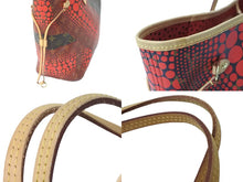Load image into Gallery viewer, LOUIS VUITTON ルイヴィトン トートバッグ M40686 ネヴァーフルMM 草間彌生 2012 レッド ゴールド金具 美品 中古 56489