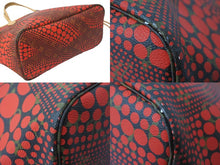 Load image into Gallery viewer, LOUIS VUITTON ルイヴィトン トートバッグ M40686 ネヴァーフルMM 草間彌生 2012 レッド ゴールド金具 美品 中古 56489
