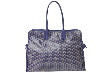 極美品 GOYARD ゴヤール トートバッグ キャリーバッグ ペット用 アーディGM ネイビー シルバー金具 中古 56492
